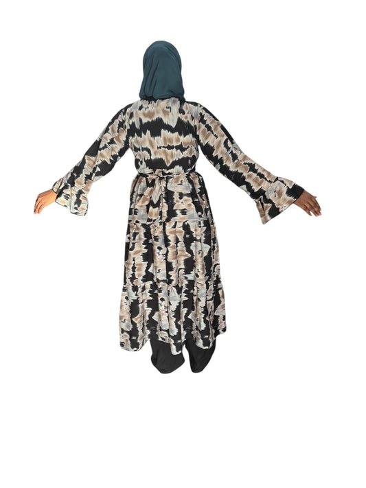 Noir Harmony Printed Tunic Set