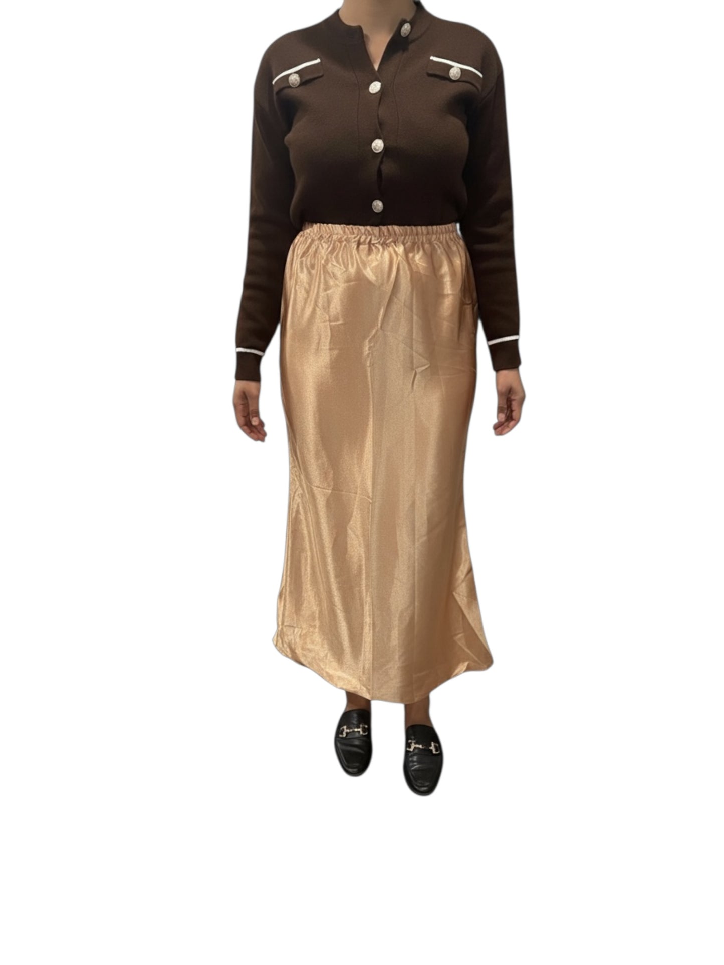 Aurelia Satin Maxi Skirt