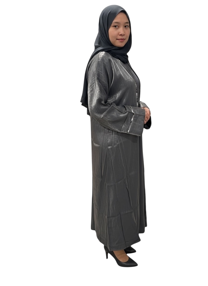 Noura Sheer Overlay Abaya
