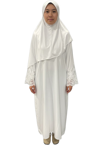 Aisha Lace Sleeve Abaya