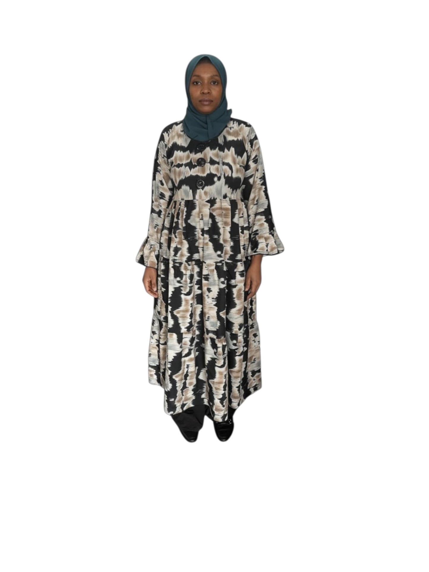 Noir Harmony Printed Tunic Set