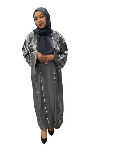 Noura Sheer Overlay Abaya