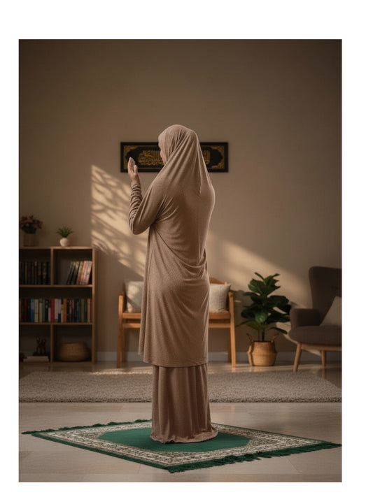 Half Length Khimar Prayer Set