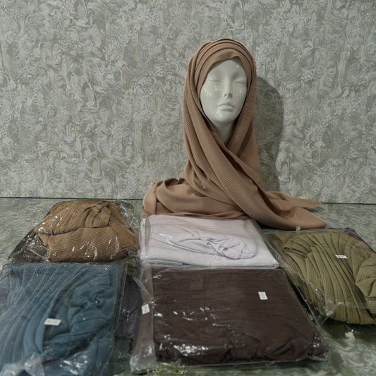 Winter Soft Ribbed Hijab
