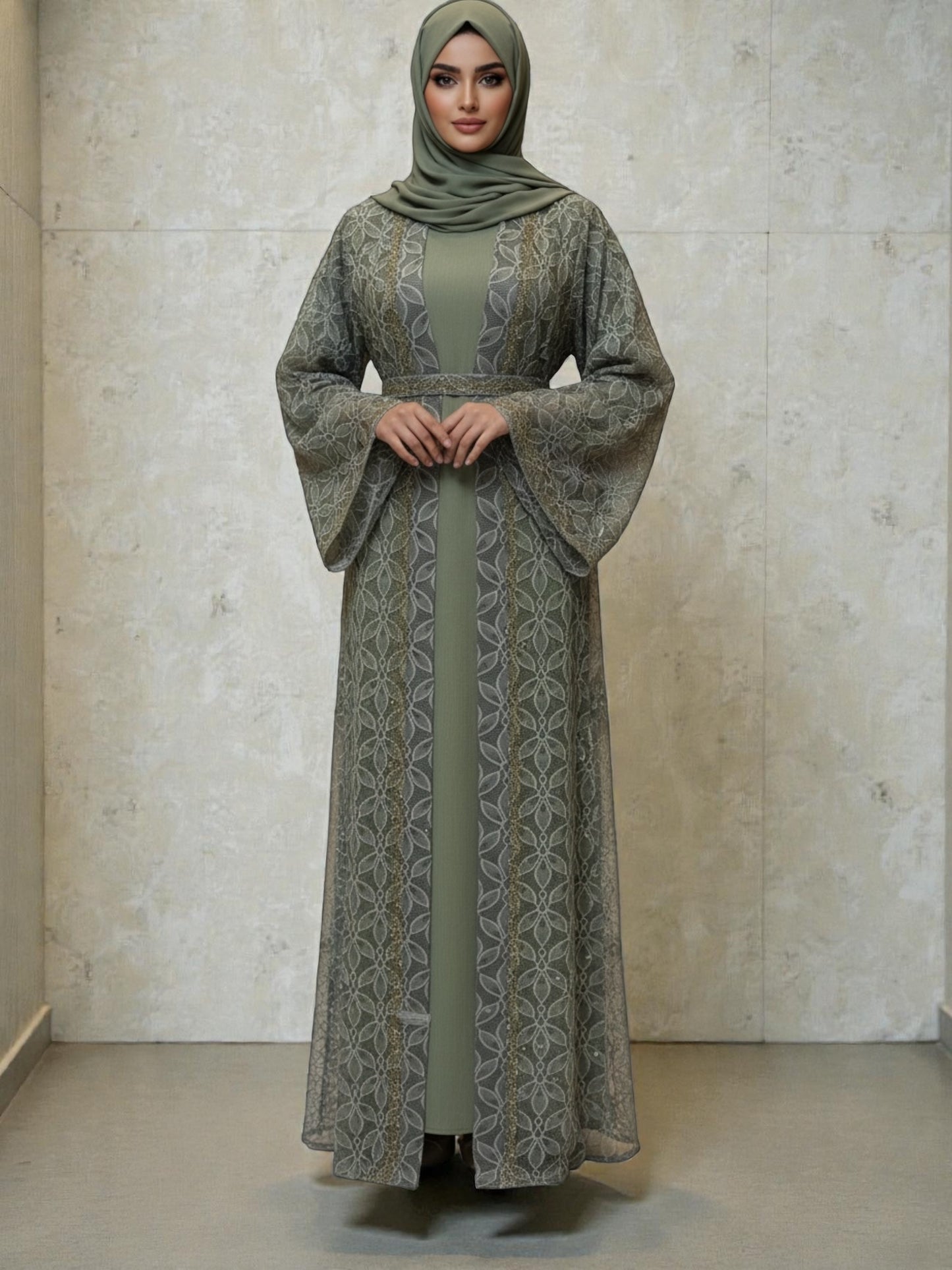 Zahra Lumière Open Abaya