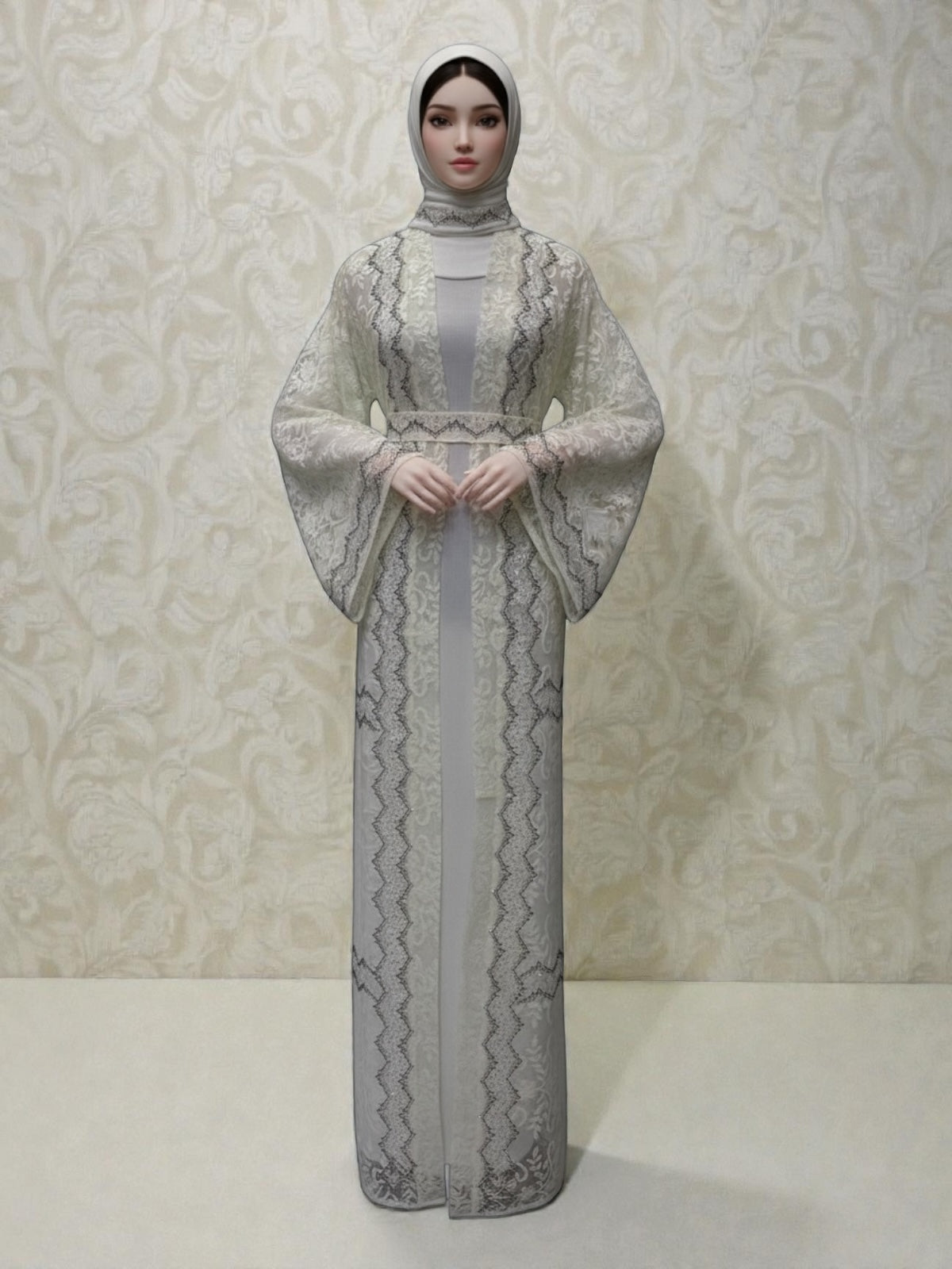 Noor Éclat Lace Abaya