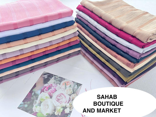 Striped Textured Hijab Collection