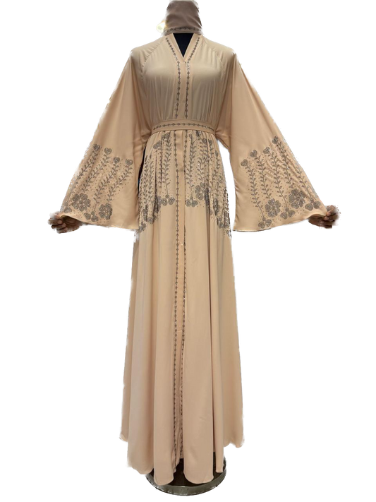 Elegant Blush pink abaya