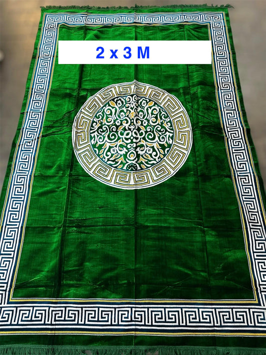 Emerald Circle of Noor Grand Prayer Mat (Extra-large size )