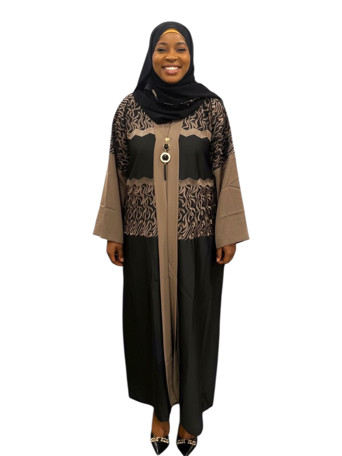 one piece abayas with belt