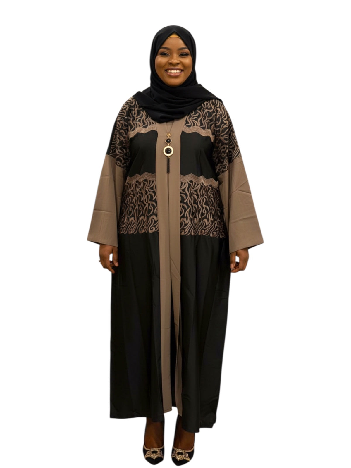 one piece abayas with belt