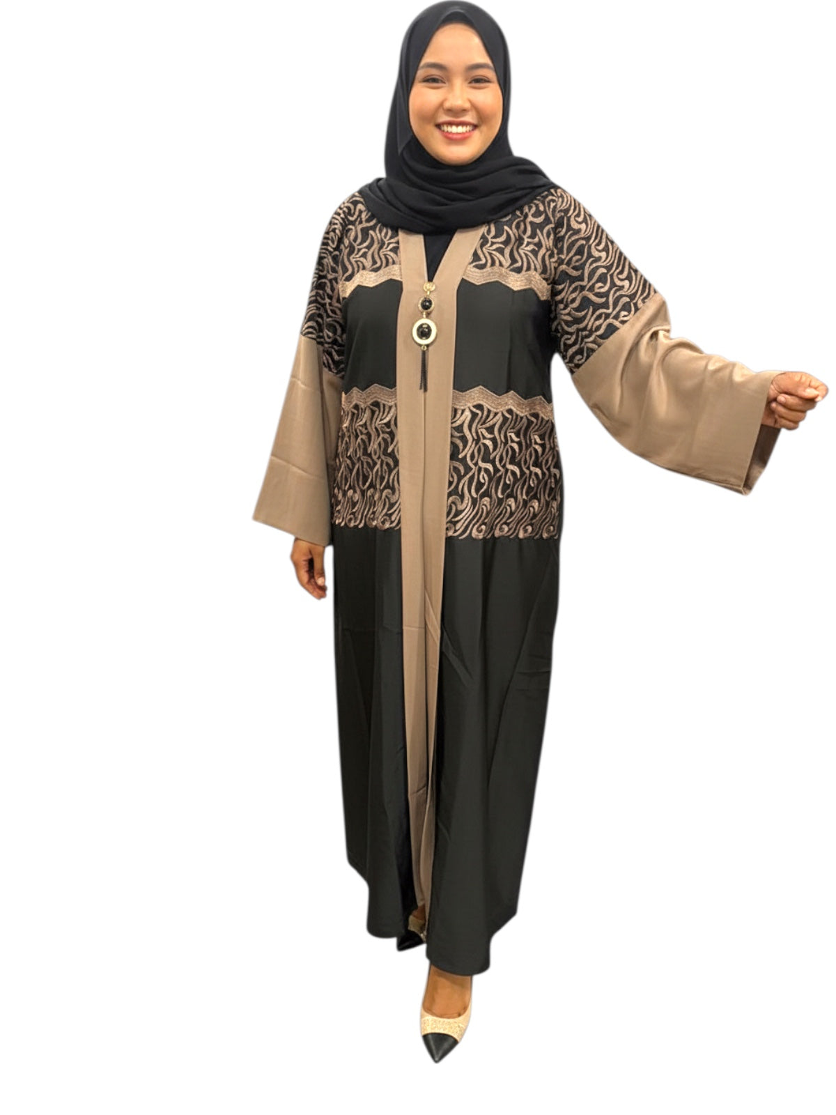 one piece abayas with belt