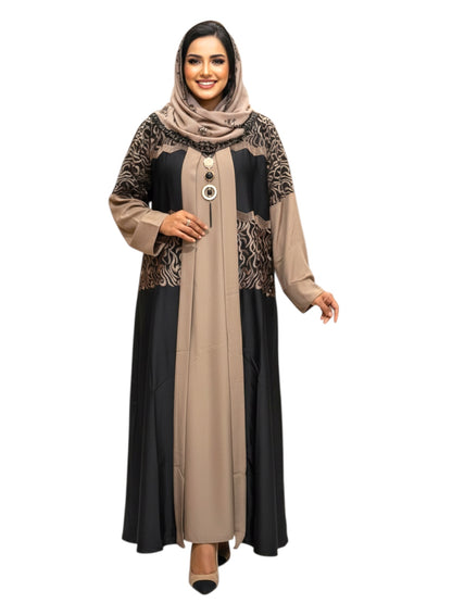 one piece abayas with belt