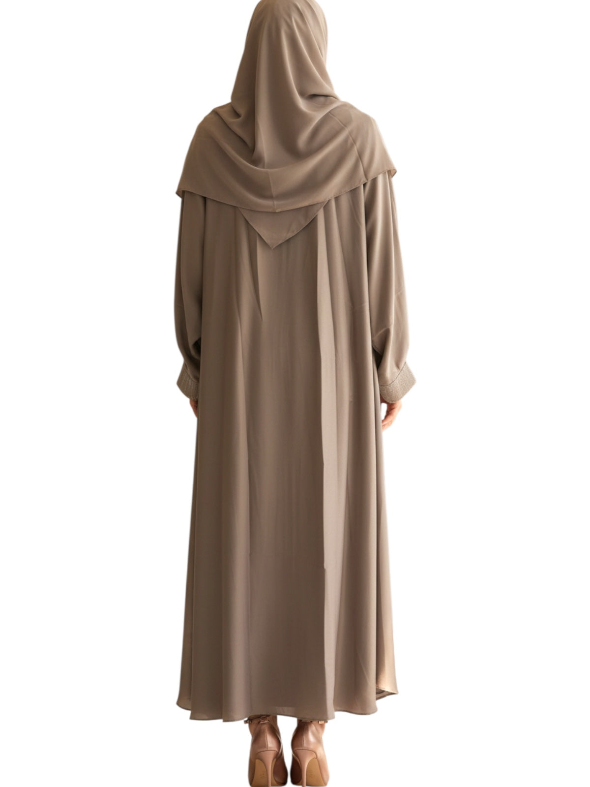 stones abaya with pattern