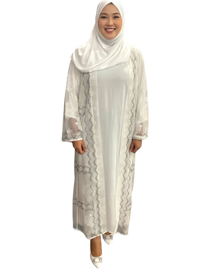 two pieces abaya