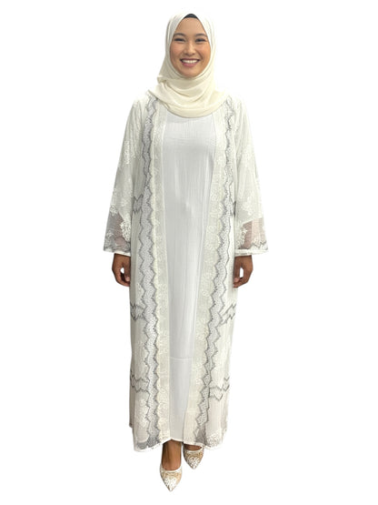 two pieces abaya