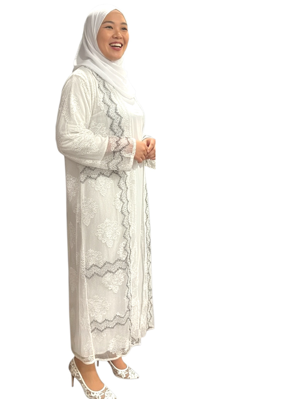 two pieces abaya