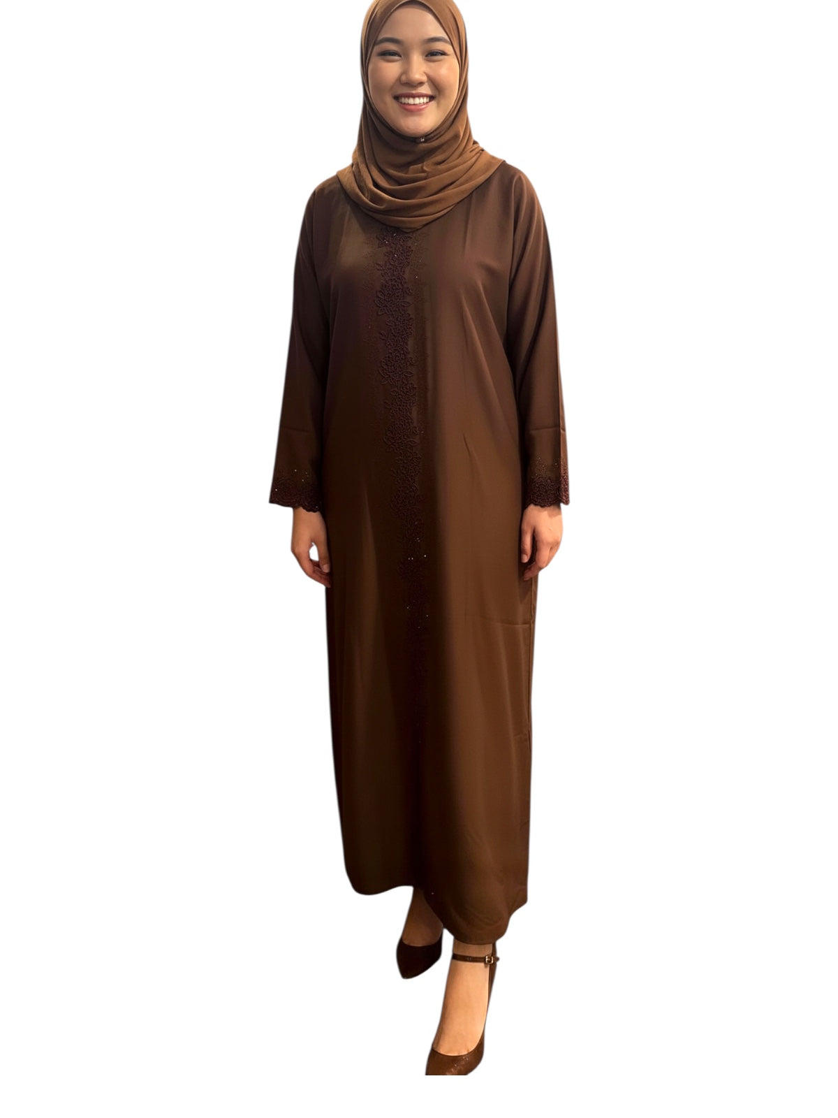 brodery simple abaya