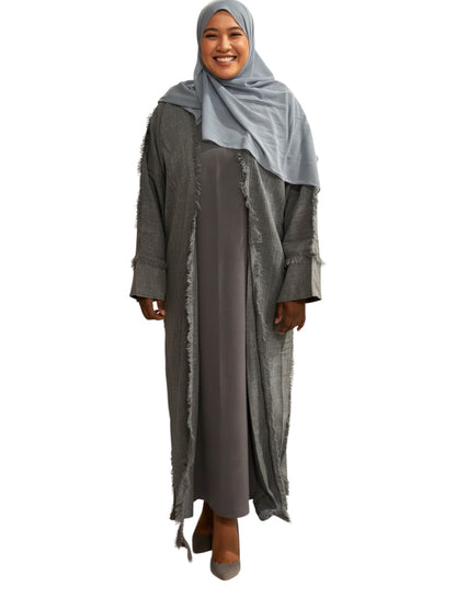 2 sleeves abaya