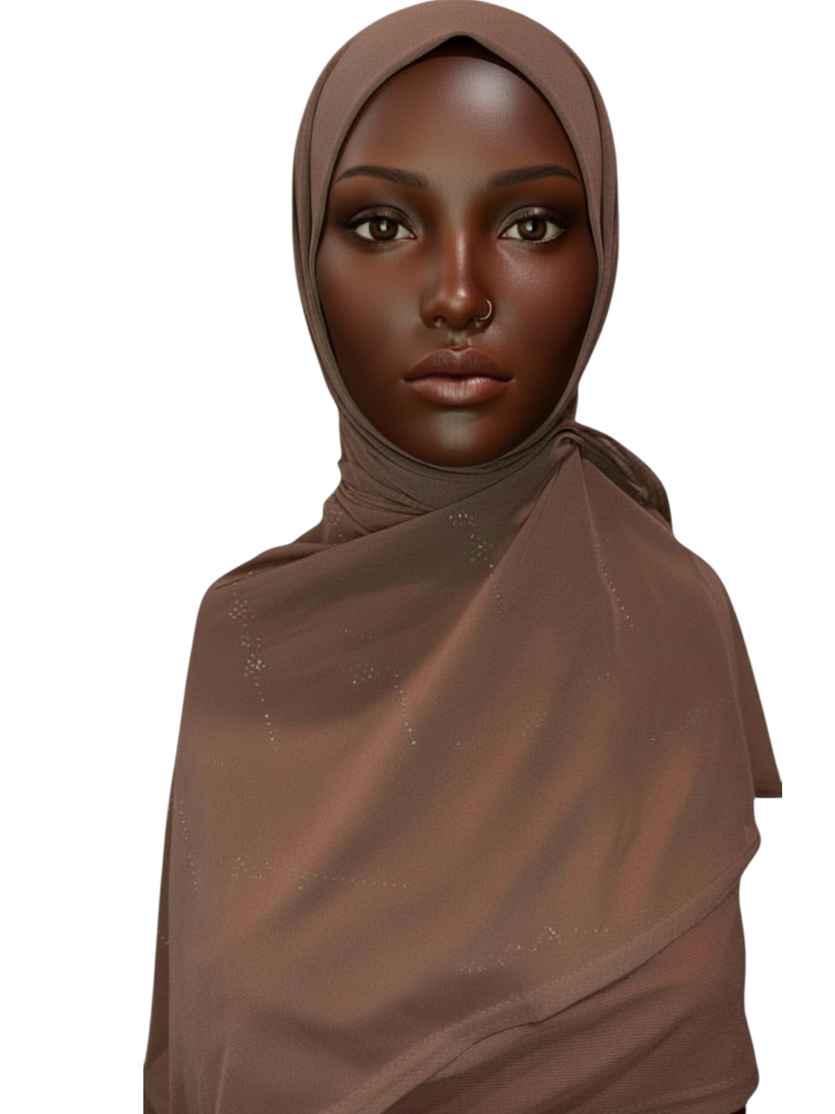 Jersey Hijab with Subtle Rhinestone Accents