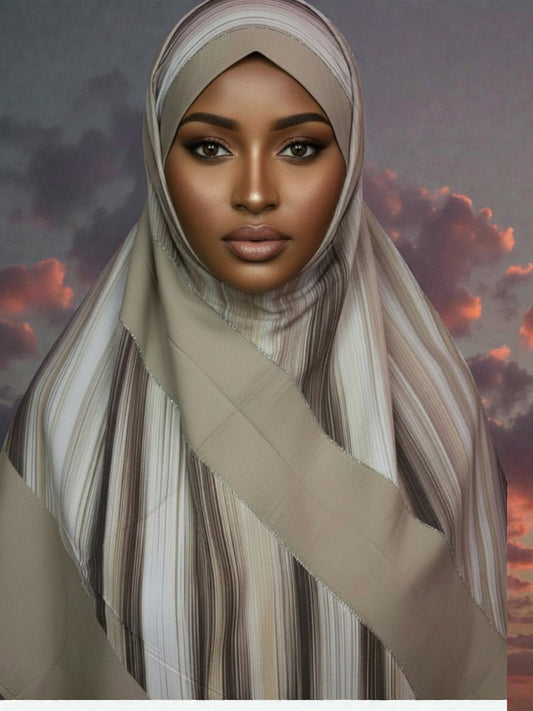 Printed Hijab Set twice