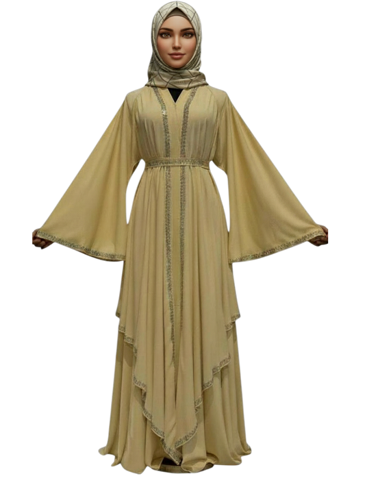 Satin Pleated Dress