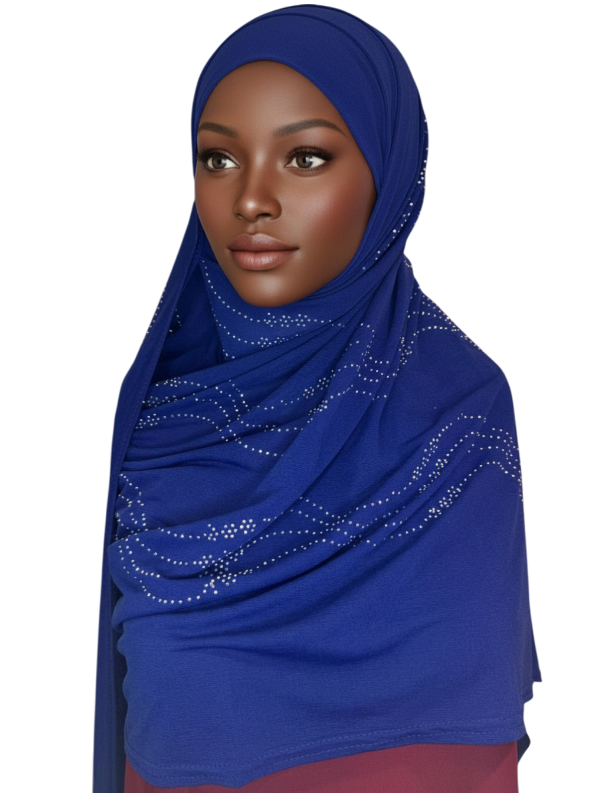 Jersey Hijab with Rhinestone Detailing