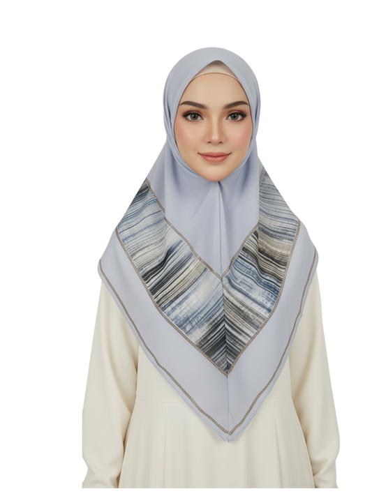 Printed Square Hijab