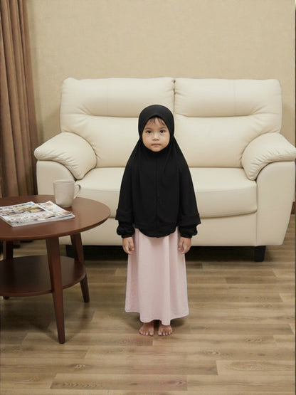 Floral -Coverage Khimar Hijab for kid age 3 to up