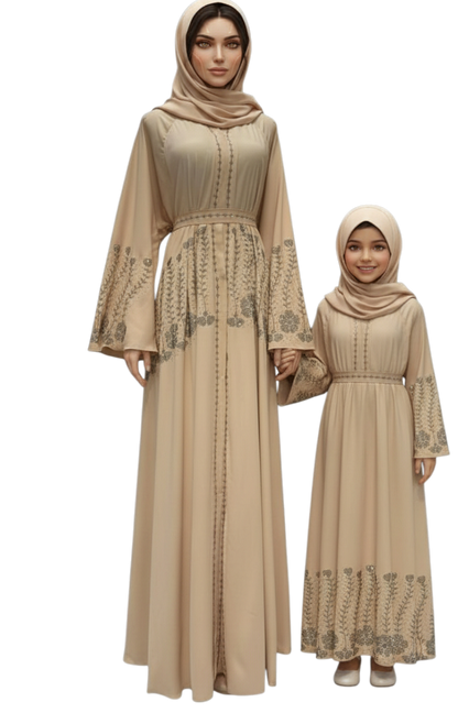Elegant Blush pink abaya