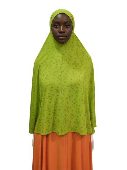 Floral -Coverage Khimar Hijab