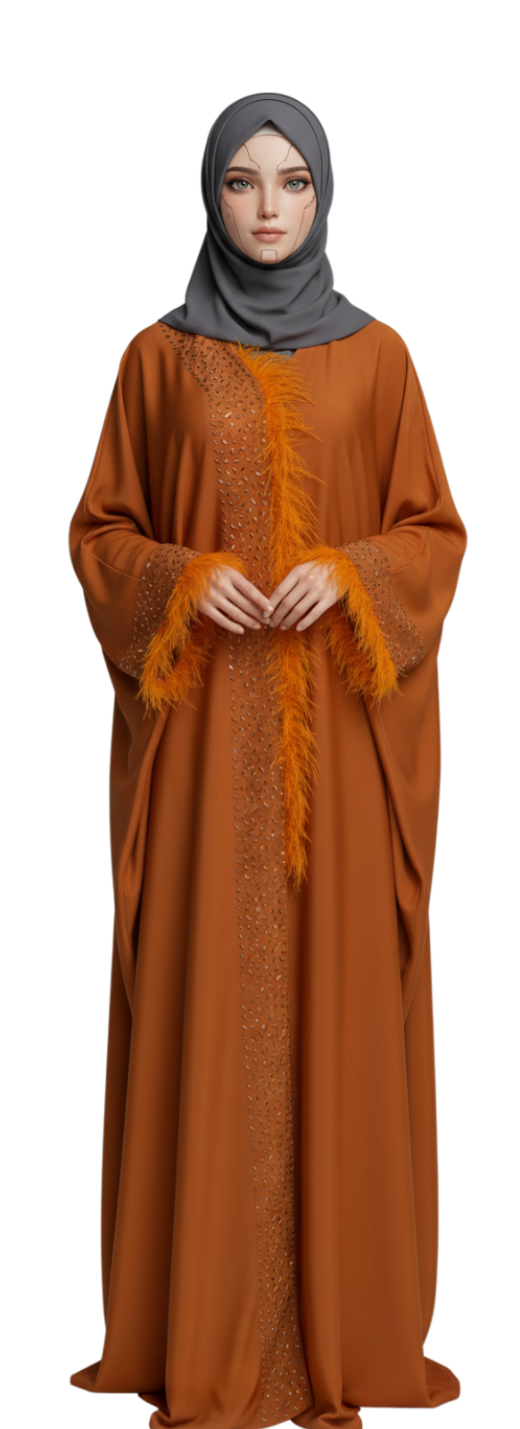 Sunset Radiance butterfly Abaya Adult