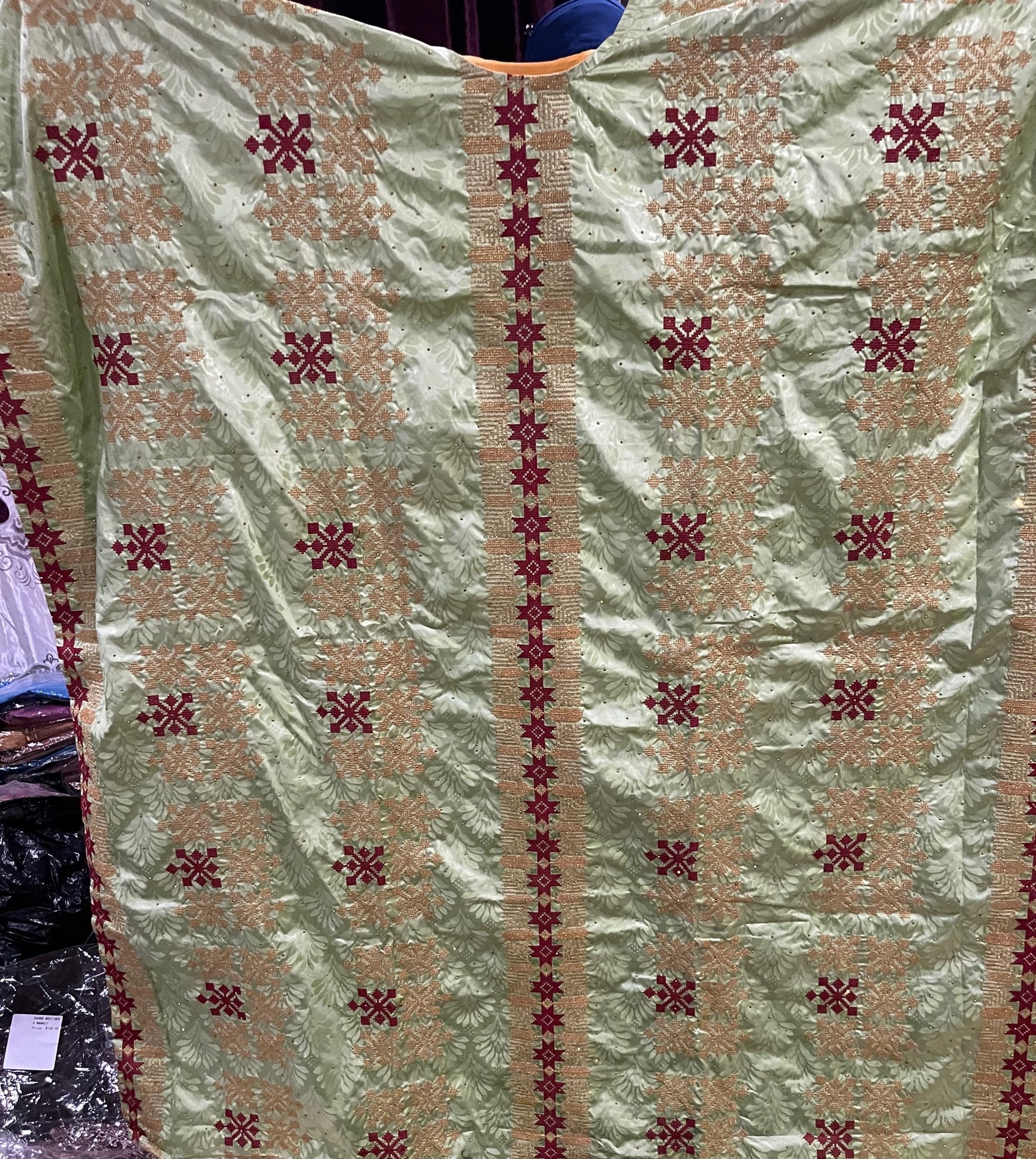 Bazin dress with scarf  only image 0
