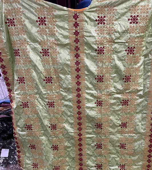 Bazin dress with scarf  only image 0