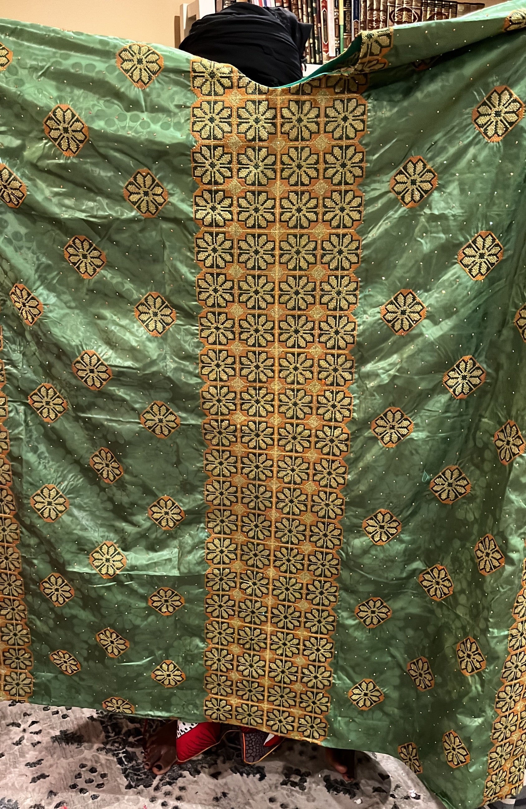 Bazin dress with scarf  only image 2