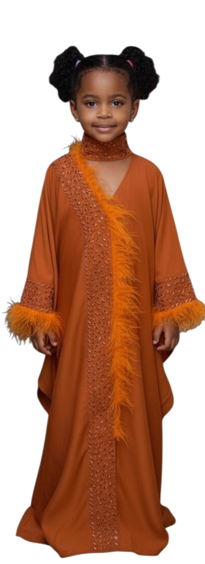 Sunset Radiance butterfly Abaya